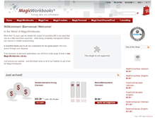Tablet Screenshot of magicworkbooks.com